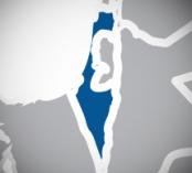 Map showing Israel
