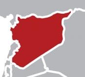 Map showing Syria