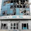 Damaged health facility in Turkey